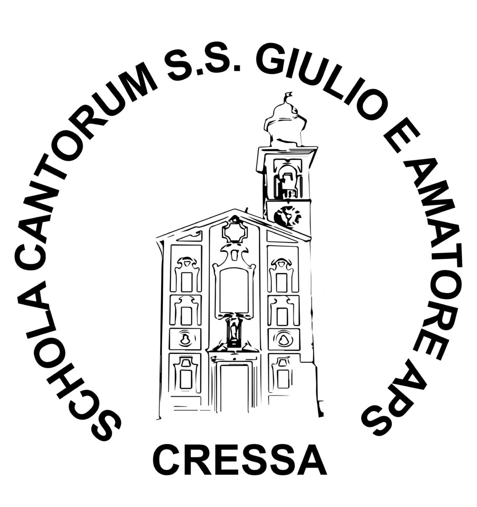 Stendardo Schola Cantorum S.S. Giulio e Amatore Cressa APS